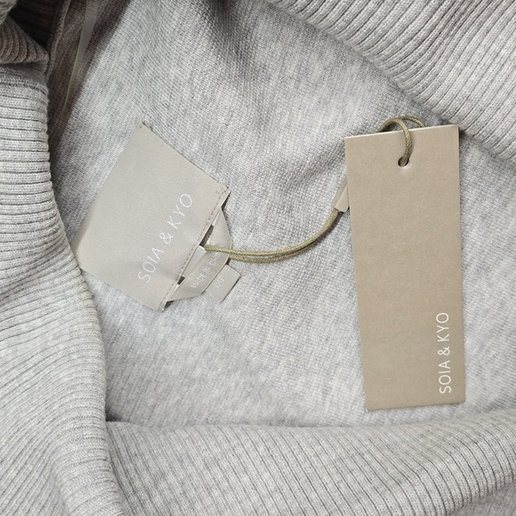 NWT Soia & Kyo BRIHANA Ash Straight Fit Coatigan with Patch Pockets - Picture 10 of 14